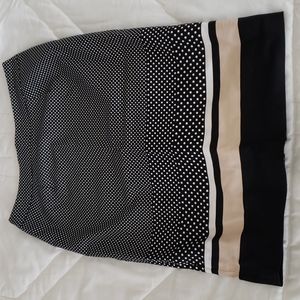Cleo polka-dot pencil skirt